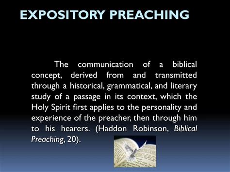 Ppt Expository Preaching From The Old Testament Powerpoint Presentation Id1939728