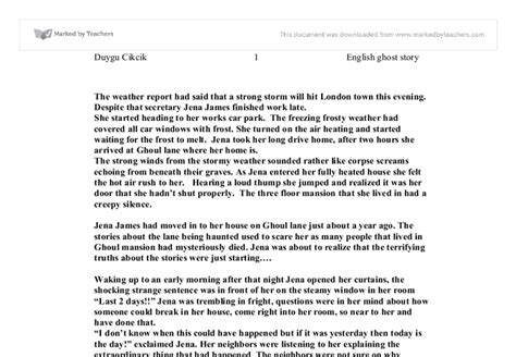 Short Story Gcse English Marked By