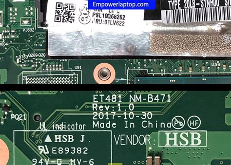 Lenovo Thinkpad T480s Laptop Motherboard Et481 Nm B471 With Sr3l9 I5