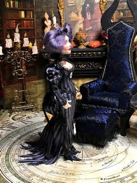 Miniature Witch Goth Witch Goth Miniature Victorian Witch | Etsy