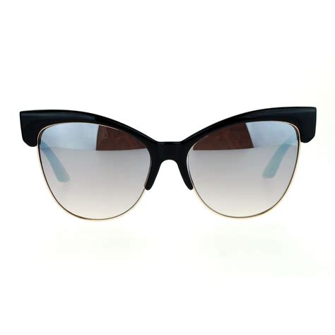 sa106 half horn rim cat eye womens retro sunglasses ebay