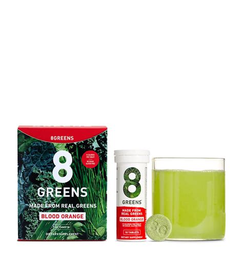 8greens Real Greens Effervescent Blood Orange Tablets 30 Tablets