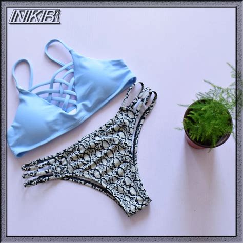 Inikib Sexy Bikini Women Swimsuit Female Brazilian Swimwear Low Waist Bikini Suit Maillot De