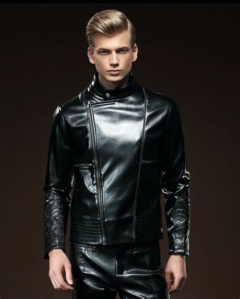 Cool Boys In Leather Мужские кожаные куртки Черные кожаные куртки