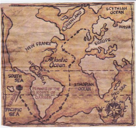 Aiwalokis Lair Secret Treasure Map Eight Ropes Of Danger