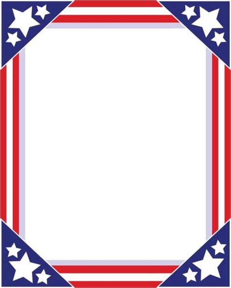 American Flag Border Clip Art Page Border And Vector Graphics Clip