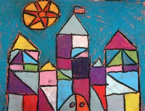 This is my first castle i ever drew. The Talking Walls: Paul Klee Cubism Castles!