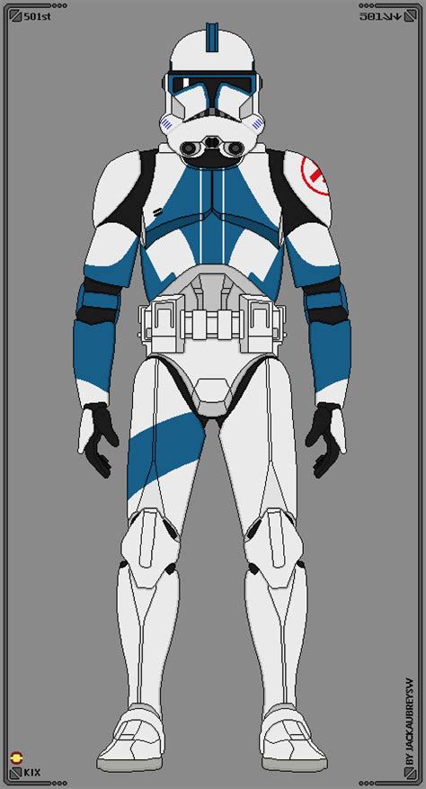 Kix 501st Legion By Jackaubreysw On Deviantart Star Wars Clone