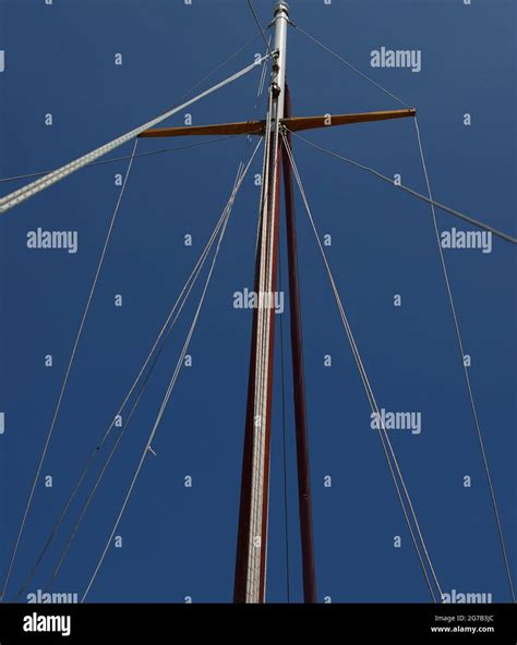 Mast Of Sailing Boat Stock Photo Alamy