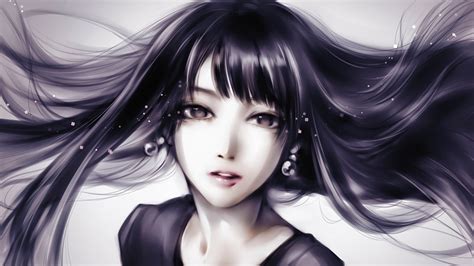 1920x1080 Anime Beautiful Eyes Girl Hair Long Look Coolwallpapersme
