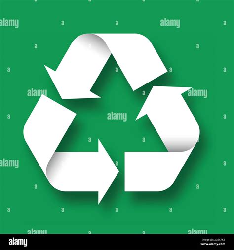 Universal Recycling Symbol Reverse Version Theme Of Low Or Zero Waste