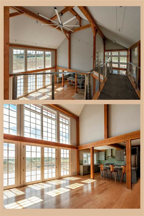 These prefab timber frame / post and beam homes range in size from 1,000 to 3,000 square feet and offer open concept designs with cathedral ceilings and we offer a wide range of desirable post and beam floor plans to choose from. Bancroft Barn Home | House plans, Post and beam, Barn house plans