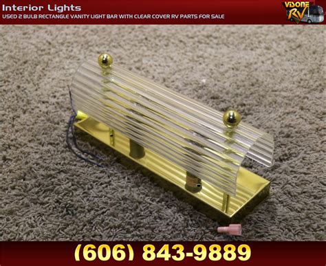 Free delivery and returns on ebay plus items for plus members. RV Interiors USED 2 BULB RECTANGLE VANITY LIGHT BAR WITH ...