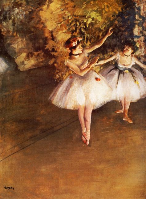 Two Dancers On Stage Edgar Degas Encyclopedia Of