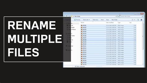 How To Rename Multiple Files At Once Youtube
