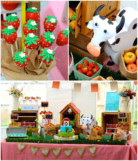 Farm animals toss game with 3 nylon bean bags, indoor and outdoor farm animals party game for kids and adults, farm theme birthday party decorations and supplies. Kara's Party Ideas Farm + Barnyard themed birthday party ...