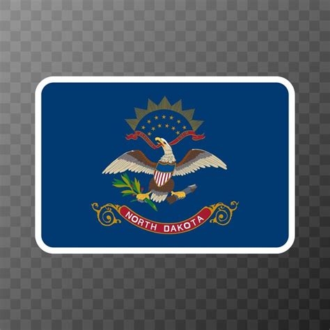 Premium Vector North Dakota State Flag Vector Illustration