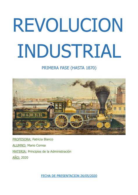 Top 194 Imágenes de la primera revolución industrial Theplanetcomics mx