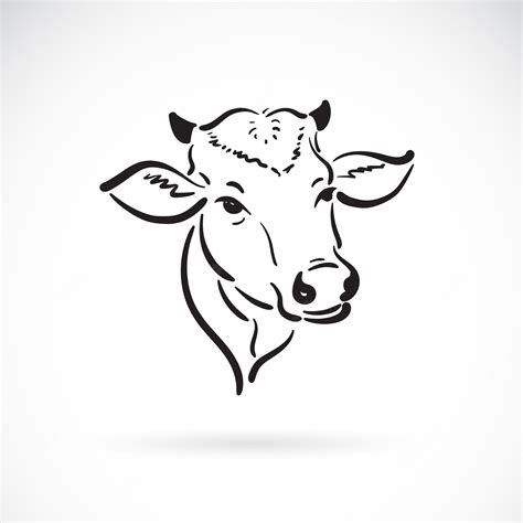 Cow Head Outline Icon Clipart Image Stock Vector Royalty Free Clip
