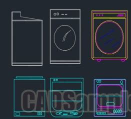 Collection Of Washing Machine Elevation Dwg Block CADSample Com
