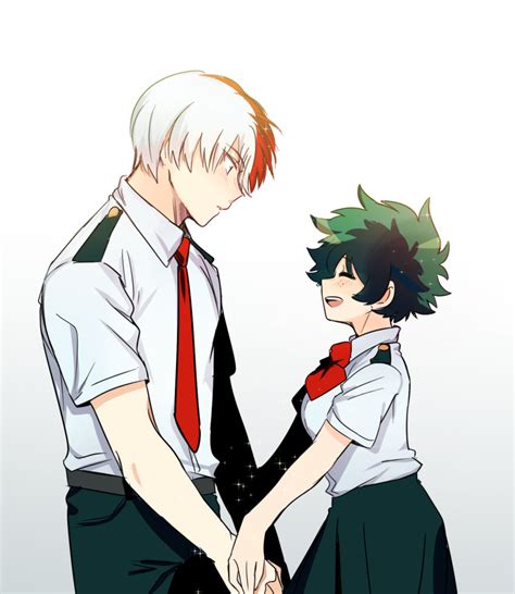 Midoriya Izuku And Todoroki Shouto Boku No Hero Academia Drawn By Bin