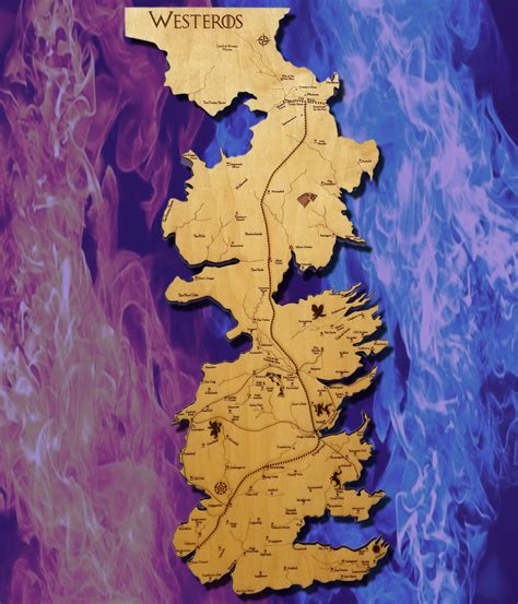 Our Latest Creation Floating Wood Map Of Westeros From Game Of