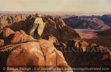 Moses On Mount Sinai On A Memorable Occasion View Based On Actual