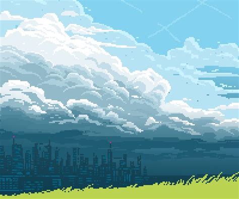 Image Result For Pixel Sky Pixel Art Landscape Cool Pixel Art Pixel