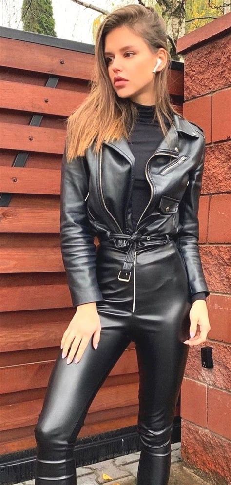 🌹 Lederlady 🌹 Leather Leggings Fashion Sexy Leather Outfits Leather
