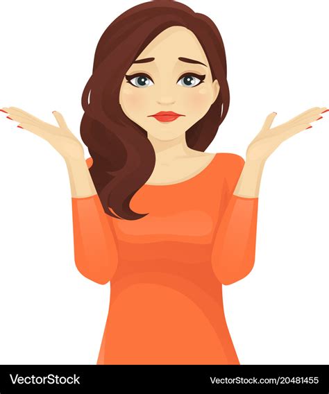 pretty frustrated woman royalty free vector image