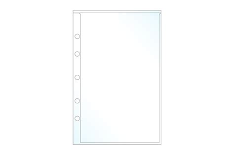 Envypak Clear Mini Binder Page Protector Box Of 100 Fits Most 5