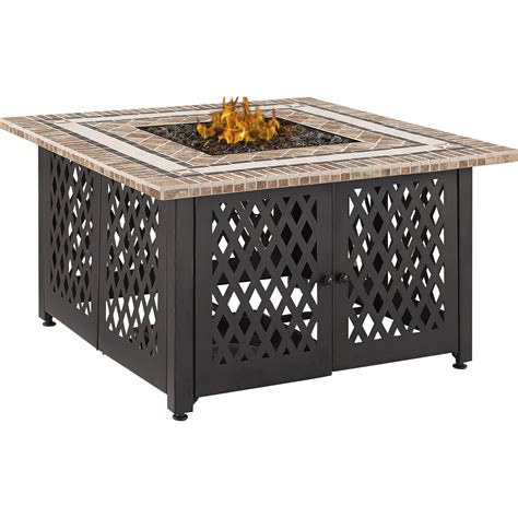 The outdoor living series is. Crosley Tucson Steel Propane Fire Pit Table | Wayfair