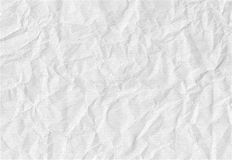 White Blank Crumpled Rough Paper Texture Stock Photo Image Of Paper