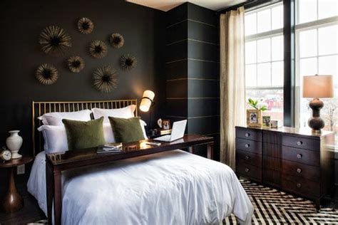15 modern black room and decor stephen shubel created a moody and eclectic look in his bedroom by mounting flea market finds to. 75 Stylish Black Bedroom Ideas and Photos | Shutterfly