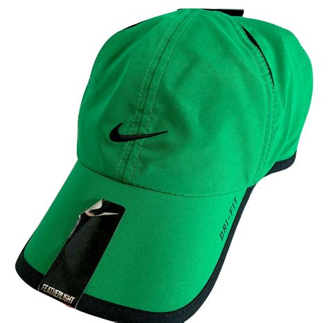 New Rare Nike Adult Featherlight Dri Fit Tennis Caphat Greenblack