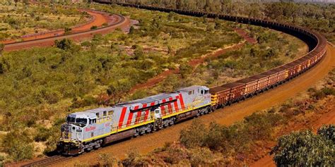El tren de Pilbara el tren más grande y largo del mundo 682 vagones