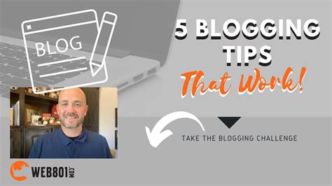 5 Blogging Tips For Beginners That Actually WORK Blog Challenge YouTube