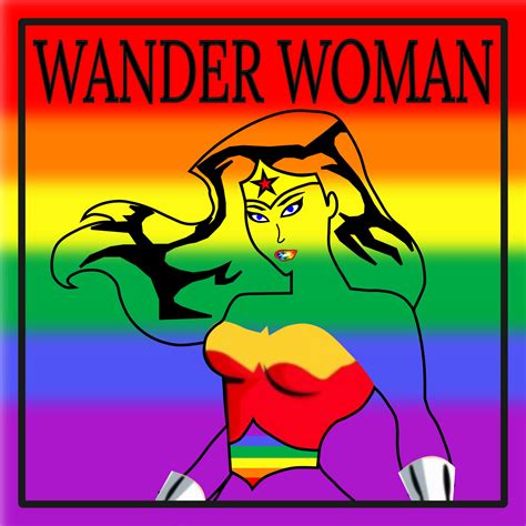 Buy Wander Woman Lgbt Rainbow Gay Pride Bumper Sticker Lgbtqia Premium Vinyl Decal 3 X 3