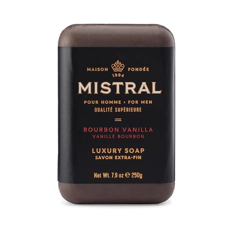 Mistral Soap For Men Bourbon Vanilla Charme Rustique
