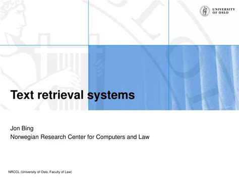 Ppt Text Retrieval Systems Powerpoint Presentation Free Download