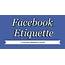 Facebook Etiquette 5 Common Mistakes To Avoid