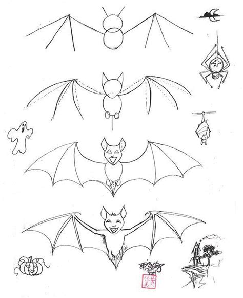 Easy step by step= for kids. How to Draw a Bat by *Diana-Huang on deviantART ...
