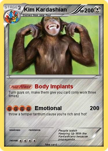 Pokémon Kim Kardashian 41 41 Body Implants My Pokemon Card
