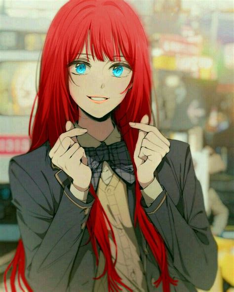 Pin De Airi Cross Em Anime Girl Red Hair Blue Eyes Em 2023 Manhwa