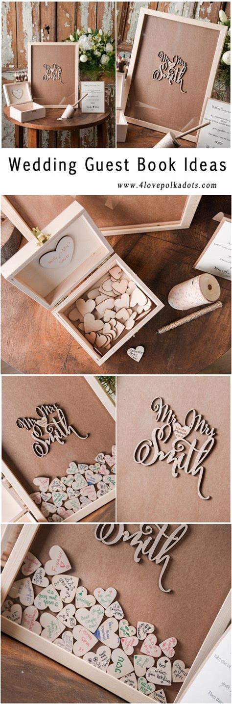 After getting engaged, you may begin searching for wedding stuff on the internet. Rustic country wooden wedding guest book ideas #weddings #rusticwedding #weddingdecor ...