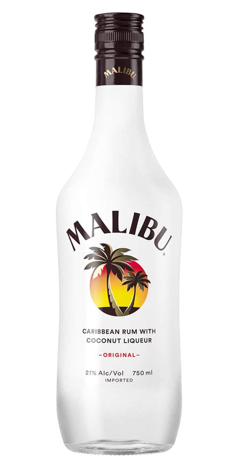 Malibu is also one of the lightest carribean rum with a hint of coconut flavor. Malibu Coconut Rum
