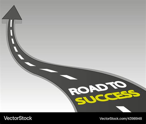 Road To Success Royalty Free Vector Image Vectorstock