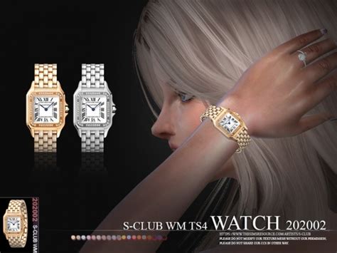 Watch 202002 By S Club Wm Sims 4 Jewelry