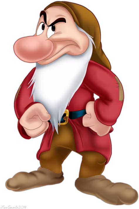 Grumpy From Snow White And The Seven Dwarfs Clipart - Full Size Clipart png image