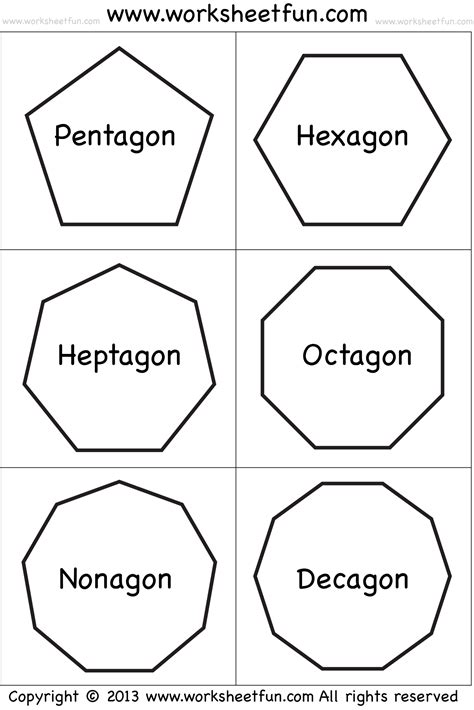 Hexagon Shapes For Kindergarten